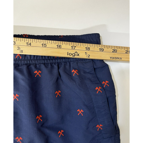 The North Face Swim Trunks Class V All Over Axe Print Lined Stretch Mens XL - Picture 3 of 15